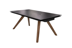 Ճաշասեղան Aurora Royal բացվող  patina Tone 100 Light oak/Noir desir bocciardato/Black matte moire