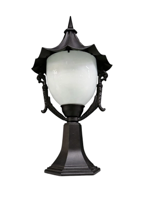 Լուսատու այգու պարիսպի E27 սև Saltanati SHABTAB