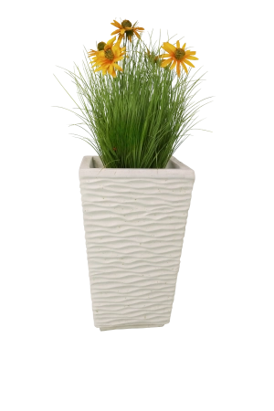 Ծաղկաման քարե դեկորատիվ X586 3/3 փոքր (White)