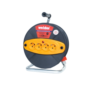 Երկարացման լար կոճով դեղին 3 x1,5 35մ BMX