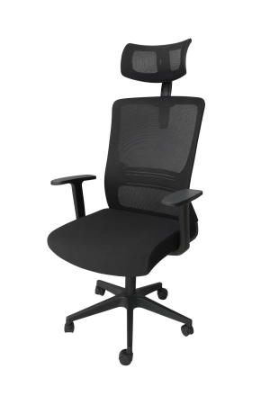 Աթոռ գրասենյակային Sunland SL-2109A սև կտոր/ցանց խաչուկ՝ պլաստիկ