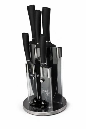 Հավաքածու դանակների տակդիրով Berlinger 6հ Black Silver BH/2382