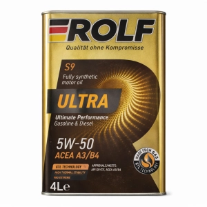 Յուղ շարժիչի սինթետիկ 4լ 5W-50 ACEA A3/B4 S9 Ultra Rolf