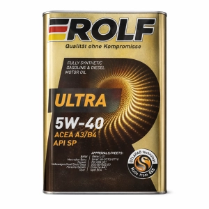 Յուղ շարժիչի սինթետիկ 4լ 5W-40 API SP ACEA Ultra Rolf