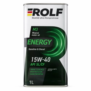 Յուղ շարժիչի կիսասինթետիկ 1լ 10W-40 API SL/CF ACEA A3/B4 Energi Rolf