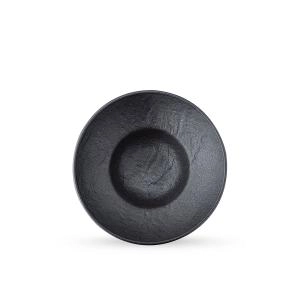 Ափսե Wilmax Slate Stone աբստրակտ կլոր 15․5սմ սև 661122/A
