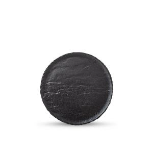 Ափսե Wilmax Slate Stone աբստրակտ կլոր 18սմ սև 661123/A