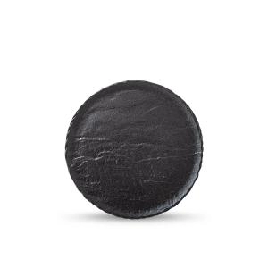 Ափսե Wilmax Slate Stone աբստրակտ կլոր 20․5սմ սև 661124/A