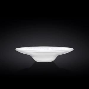 Ափսե փոսիկով Wilmax White Stone աբստրակտ  կլոր 24սմ սպիտակ 661515/A