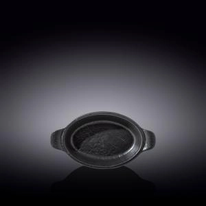 Բլյուդա խորը Wilmax Slate Stone օվալ աբստրակտ 20.5սմ 200մլ սև 661144/A