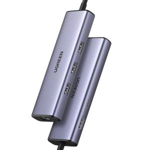 Հանգույց Ugreen Type-C/Type-C+Type-A+HDMI+RJ45 100W 15598