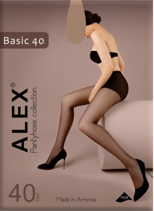 Զուգագուլպա կնց Alex BASIC 40D 4-L bronzo