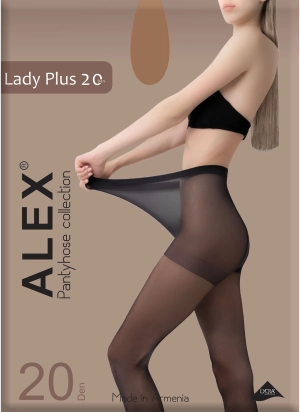 Զուգագուլպա կնց Lady Plus 20D bronzo 7-XXXL