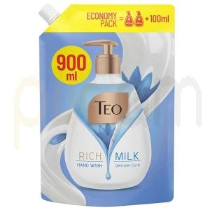 Հեղուկ օճառ Teo 900մլ հարուստ կաթնային դելիկատ խնամք